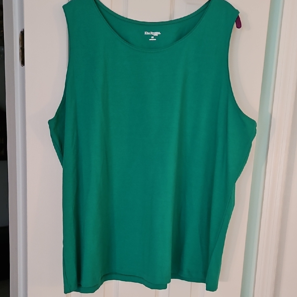 Kim Rogers Green Boxy Tank Top